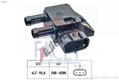 EPS (facet) Senzor tlaku vfukovch plyn Made in Italy - OE Equivalent EPS 10.3308, 10.3308