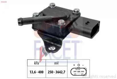 EPS (facet) Senzor tlaku vfukovch plyn Made in Italy - OE Equivalent EPS 10.3319, 10.3319