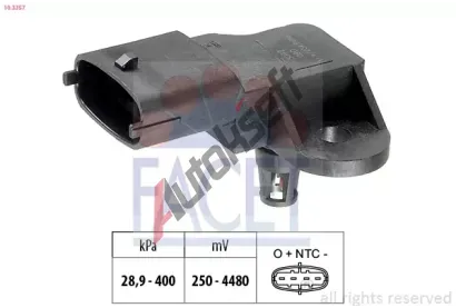 EPS (facet) Snímač plnicího tlaku Made in Italy - OE Equivalent EPS 10.3357, 10.3357 EPS (facet) Snímač plnicího tlaku Made in Italy - OE Equivalent EPS 10.3357, 10.3357