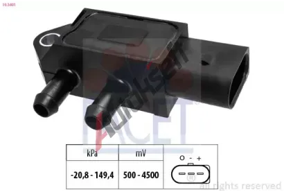 EPS (facet) Snímač barometrického tlaku vzduchu Made in Italy - OE Equivalent EPS 10.3401, 10.3401  EPS (facet) Snímač barometrického tlaku vzduchu Made in Italy - OE Equivalent EPS 10.3401, 10.3401