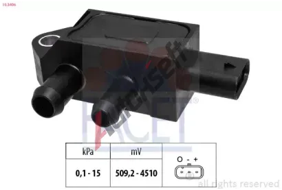 EPS (facet) Senzor tlaku vfukovch plyn Made in Italy - OE Equivalent EPS 10.3406, 10.3406