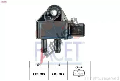 EPS (facet) Senzor tlaku vfukovch plyn EPS 10.3442, 10.3442