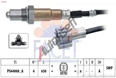 EPS (facet) Lambda sonda Made in Italy - OE Equivalent EPS 10.8505, 10.8505