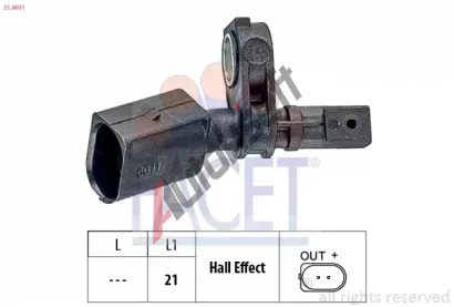 EPS (facet) Snma potu otek kol Made in Italy - OE Equivalent EPS 21.0011, 21.0011