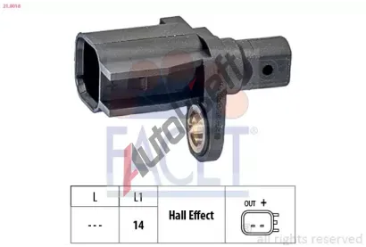 EPS (facet) Snma potu otek kol Made in Italy - OE Equivalent EPS 21.0018, 21.0018
