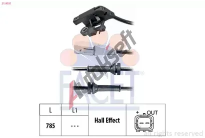EPS (facet) Snma potu otek kol Made in Italy - OE Equivalent EPS 21.0031, 21.0031