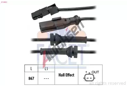 EPS (facet) Snma potu otek kol Made in Italy - OE Equivalent EPS 21.0053, 21.0053