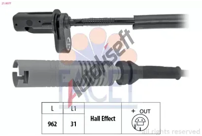 EPS (facet) Snma potu otek kol Made in Italy - OE Equivalent EPS 21.0077, 21.0077