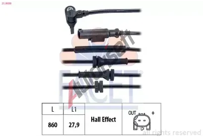 EPS (facet) Snma potu otek kol Made in Italy - OE Equivalent EPS 21.0098, 21.0098