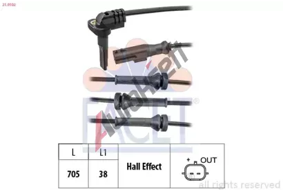 EPS (facet) Snma potu otek kol Made in Italy - OE Equivalent EPS 21.0102, 21.0102