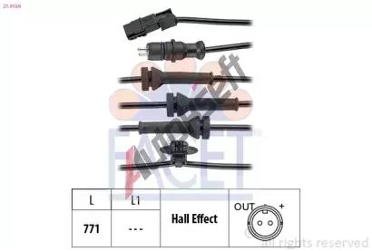 EPS (facet) Sn�ma� po�tu ot��ek kol Made in Italy - OE Equivalent EPS 21.0156, 21.0156