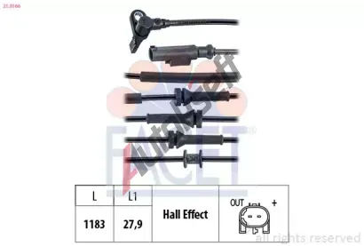 EPS (facet) Snma potu otek kol Made in Italy - OE Equivalent EPS 21.0166, 21.0166