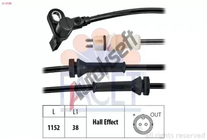 EPS (facet) Sn�ma� po�tu ot��ek kol Made in Italy - OE Equivalent EPS 21.0198, 21.0198