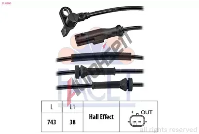 EPS (facet) Snma potu otek kol Made in Italy - OE Equivalent EPS 21.0200, 21.0200