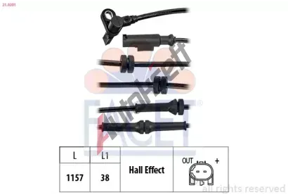 EPS (facet) Snma potu otek kol Made in Italy - OE Equivalent EPS 21.0201, 21.0201