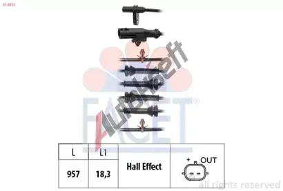 EPS (facet) Snma potu otek kol Made in Italy - OE Equivalent EPS 21.0231, 21.0231