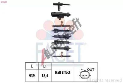 EPS (facet) Snma potu otek kol Made in Italy - OE Equivalent EPS 21.0234, 21.0234