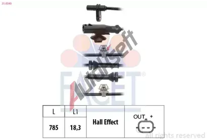 EPS (facet) Snímač počtu otáček kol Made in Italy - OE Equivalent EPS 21.0240, 21.0240 EPS (facet) Snímač počtu otáček kol Made in Italy - OE Equivalent EPS 21.0240, 21.0240