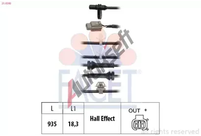 EPS (facet) Snma potu otek kol Made in Italy - OE Equivalent EPS 21.0245, 21.0245
