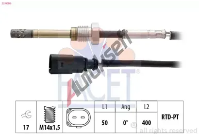EPS (facet) idlo teploty vfukovch plyn Made in Italy - OE Equivalent EPS 22.0066, 22.0066