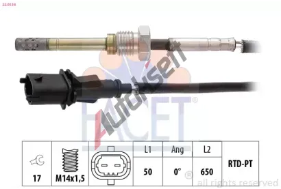 EPS (facet) idlo teploty vfukovch plyn Made in Italy - OE Equivalent EPS 22.0134, 22.0134
