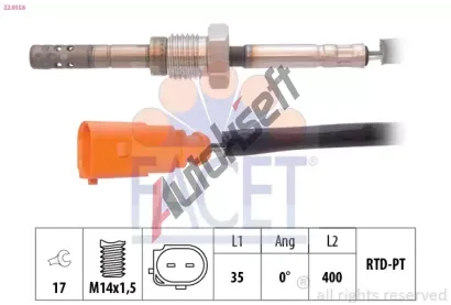 EPS (facet) Čidlo teploty výfukových plynů Made in Italy - OE Equivalent EPS 22.0158, 22.0158  EPS (facet) Čidlo teploty výfukových plynů Made in Italy - OE Equivalent EPS 22.0158, 22.0158