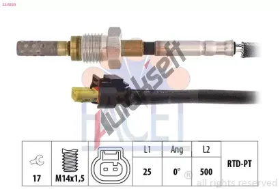 EPS (facet) idlo teploty vfukovch plyn Made in Italy - OE Equivalent EPS 22.0220, 22.0220