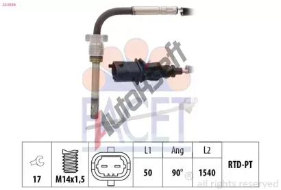 EPS (facet) idlo teploty vfukovch plyn Made in Italy - OE Equivalent EPS 22.0226, 22.0226
