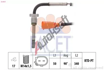 EPS (facet) idlo teploty vfukovch plyn Made in Italy - OE Equivalent EPS 22.0321, 22.0321