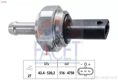EPS (facet) Senzor tlaku v�fukov�ch plyn� EPS 25.0002, 25.0002