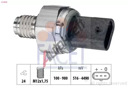 EPS (facet) Snma tlaku oleje Made in Italy - OE Equivalent EPS 25.0009, 25.0009