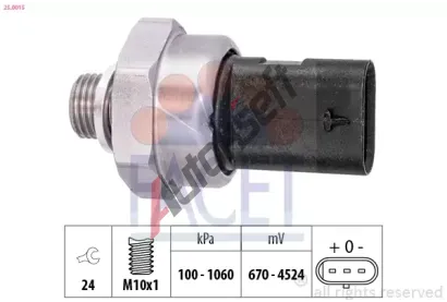 EPS (facet) Snma tlaku oleje Made in Italy - OE Equivalent EPS 25.0015, 25.0015