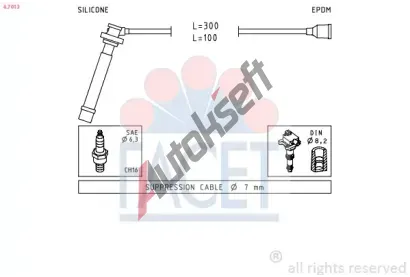 EPS (facet) Sada kabel pro zapalovn EPS 4.7013, 4.7013