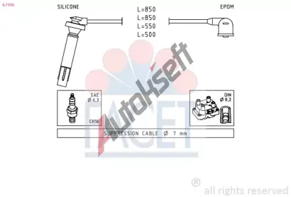 EPS (facet) Sada kabel pro zapalovn EPS 4.7106, 4.7106