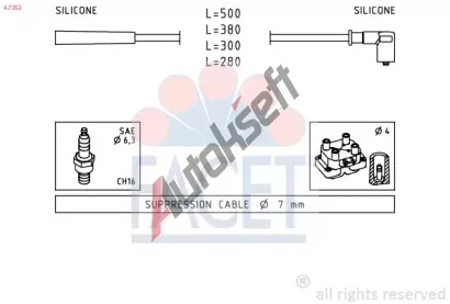 EPS (facet) Sada kabel pro zapalovn Made in Italy - OE Equivalent EPS 4.7252, 4.7252