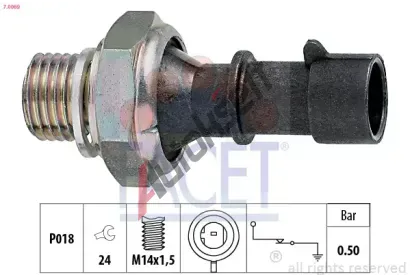 EPS (facet) Olejov tlakov spna EPS 7.0069, 7.0069