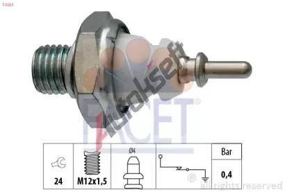 EPS (facet) Olejov tlakov spna Made in Italy - OE Equivalent EPS 7.0221, 7.0221