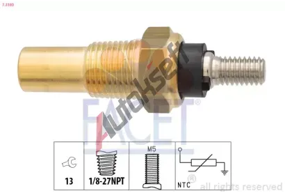 EPS (facet) Senzor teploty chladic kapaliny EPS 7.3180, 7.3180
