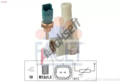 EPS (facet) Senzor teploty chladic kapaliny EPS 7.3233K, 7.3233K