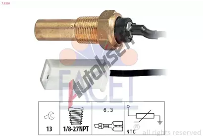 EPS (facet) Senzor teploty chladic kapaliny EPS 7.3250, 7.3250