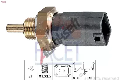 EPS (facet) Senzor teploty chladic kapaliny EPS 7.3252, 7.3252