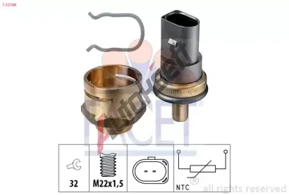 EPS (facet) Senzor teploty chladic kapaliny EPS 7.3278K, 7.3278K
