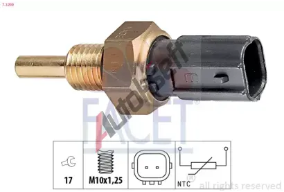 EPS (facet) Senzor teploty chladic kapaliny EPS 7.3299, 7.3299