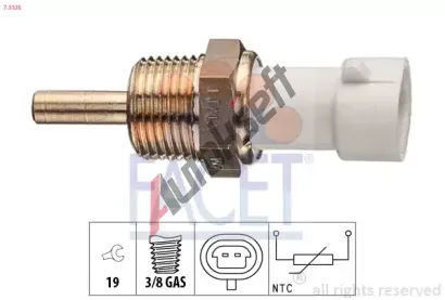 EPS (facet) Senzor teploty chladicí kapaliny EPS 7.3335, 7.3335 EPS (facet) Senzor teploty chladicí kapaliny EPS 7.3335, 7.3335