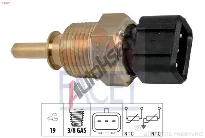 EPS (facet) Senzor teploty chladic kapaliny EPS 7.3367, 7.3367