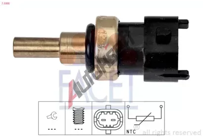 EPS (facet) Senzor teploty chladic kapaliny Made in Italy - OE Equivalent EPS 7.3395, 7.3395