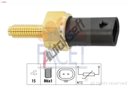 EPS (facet) Senzor teploty chladic kapaliny Made in Italy - OE Equivalent EPS 7.3404, 7.3404