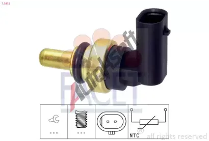 EPS (facet) Senzor teploty chladicí kapaliny EPS 7.3412, 7.3412 EPS (facet) Senzor teploty chladicí kapaliny EPS 7.3412, 7.3412