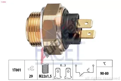 EPS (facet) Teplotn spna - vtrk chladie EPS 7.5002, 7.5002