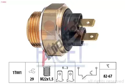 EPS (facet) Teplotn spna - vtrk chladie EPS 7.5004, 7.5004